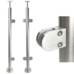 Geländerpfosten Edelstahl Edelstahl Geländerpfosten für Glasgeländer