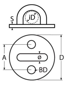 Datenblatt Augplatte 40 mm